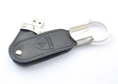 Κίνα Drive Keychain λάμψης κάλυψης USB δέρματος καινοτομίας συστροφής για το επιχειρησιακό δώρο προς πώληση