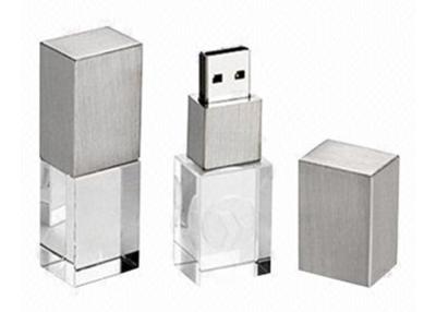 China Rectangle Crystal USB Flash Drive 4GB Customized for sale