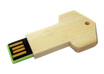 China Customizable Wooden USB Flash Drive Memory Stick USB 2.0 Bamboo Key Shaped for sale