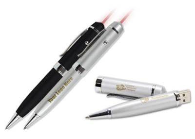 China Unique USB Flash Pen Drive Laser Pointer Stick Ballpoint Pen Shape for sale