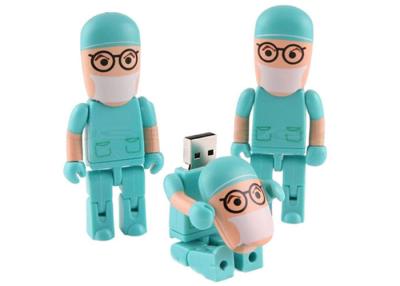 China Unique Plastic  8gb USB Flash Drives USB Storage Sticks Doctor Shape for sale