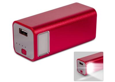 China Mini LED Recharge Power Bank Device for Mobile Red 10000mAh Power Charger for sale