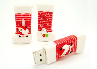 China De rode Witte Usb-Kousen van de Opslagchristams van de Flitsaandrijving 8 Aandrijving van de Jolduim Te koop