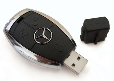 China O flash plástico de USB do metal preto conduz a vara da memória do estilo da chave do carro 16GB à venda