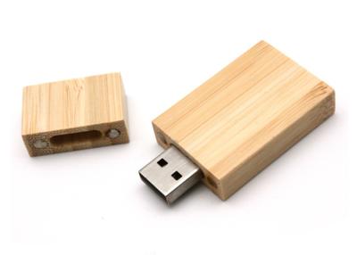 China USB-Daumen fährt die hölzerne volle Kapazität des USB-Memorystick-Rechteck-16GB zu verkaufen