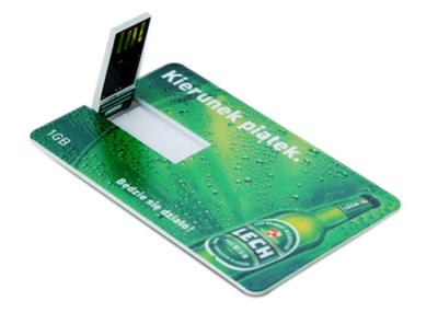 China Rectangle Business Credit Card USB Flash Drive For Advertising for sale