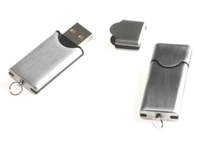 中国 銀製の金属レーザーまたは印刷のロゴの昇進 USB のフラッシュ ドライブ大きさ 販売のため