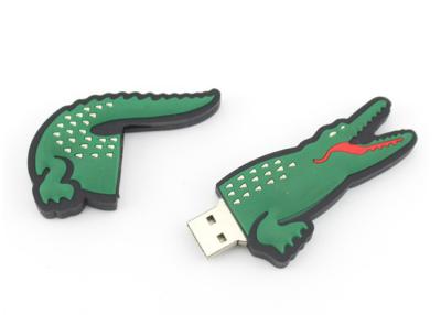 중국 PVC 주문 USB 섬광은 차가운 악어 작풍 진짜 32GB 수용량 USB 엄지 드라이브를 몹니다 판매용