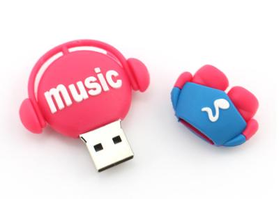 China Pvc-van de de Muziekmens van Douaneusb-flashstations Leuke van de Capaciteitsusb Echte Volledige de Duimaandrijving Te koop