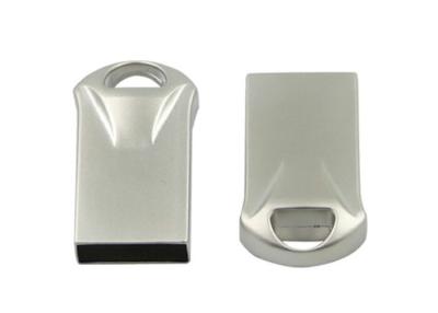 China Pearl Nickel Plated Metal Mini USB Flash Drive Zinc Alloy Matte Silver USB Storage Device for sale