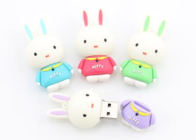 China De leuke Miffy-van de Douaneusb-flashstations van Konijnpvc Stokken van het de Capaciteits Zachte Rubbergeheugen Volledige Te koop