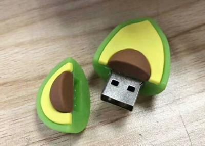 China De leuke van de Douaneusb-flashstations van Avocadopvc Stokken van het de Capaciteits Zachte Rubbergeheugen Volledige Te koop