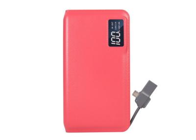 China Fashion Safety Comes With Charging Cable Big Capacity Colorful 2.1A 10000mAh  Portable Power Bank With LCD for sale