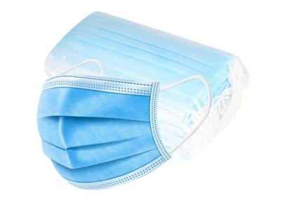 China 50pcs/bag Disposable 3Ply 3 Ply Non Woven Anti Flu Virus Dust Mouth Mask Medical Dental Doctor Surgical Face Masks for sale