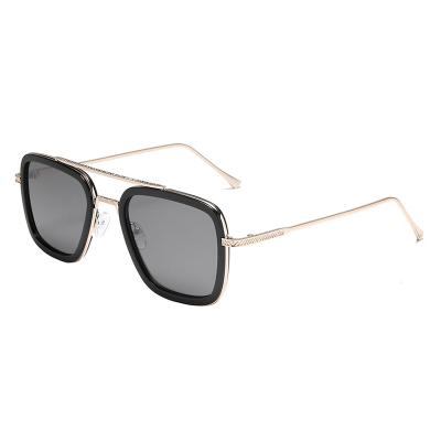 China Ease New Style Double Bridge Square Shaped Unisex Sunglasses for sale