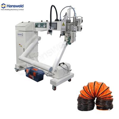 China Garment Shops Good Price PVC Hot Air Spiral Hose Pipe Welding Making Machine for sale