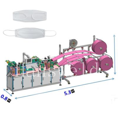 China Hot sale KF94 semi-automatic alcohol prep pad machine fish form making machine, disposable nonwoven surgical mask machine for sale