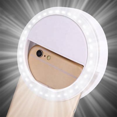 China 36 LED Plastic Universal Rechargeable Selfie Light Cell Phone Light Removable Fill Light for sale