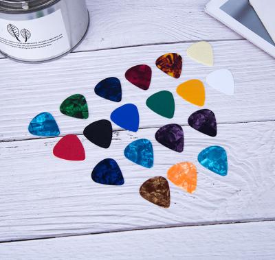 China Fashion Cheapest Hot Sale 0.46mm 0.71mm 0.96mm Celluloid ABS Guitar Picks OEM Custom for sale