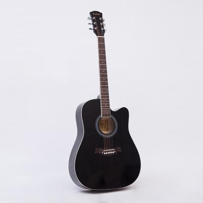 China Basswood Guitarra 41 inch Electric Acoustic Guitar for sale