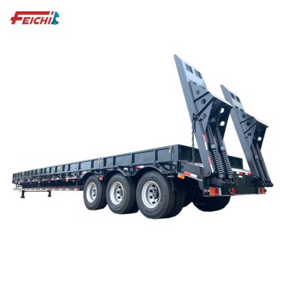 China Other China FEICHI brand hydraulic detachable gooseneck low bed ramp lowboy trailers/front semi trailer for sale in Philippines for sale