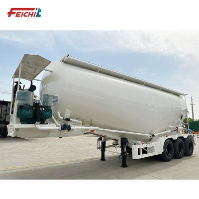 China Other Trailers Three Axle 40/50 CBM Bottom Dump/Unloading Bulk Cement Transport Tank/Fly Ash/Flour/Powder Material/Heavy Duty Tanker Truck for sale