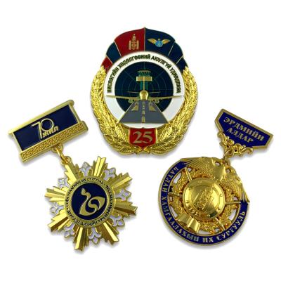 China Europe Customized Zinc Alloy Gold Plated Design 3D Sports Medal Of Honor for sale