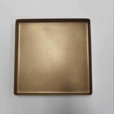 China Sustainable Customized Alu-alloy Square Sheet Pan Aluminum Alloy Baking Tray (Golden Non-Stick) for sale