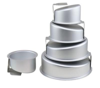 China Factory direct sale viable aluminum alloy sloping bottom cake pan for sale