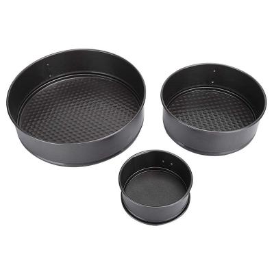 China Customized viable HARD anodizd aluminum alloy FIXED round cake mold cake baking pan for sale