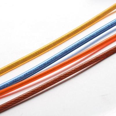 China Rope Red Color Diameter 2-3mm Transparent PVC Coated Galvanized Steel Wire Rope for sale