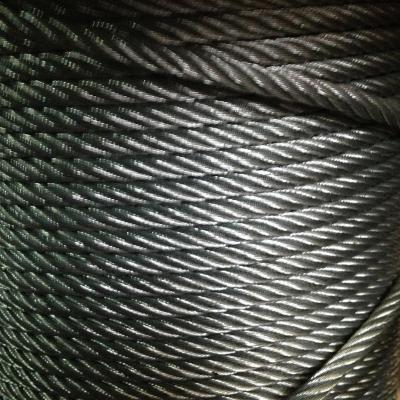 China Rope Ungalvanized Steel Wire Rope 6x19+FC for sale