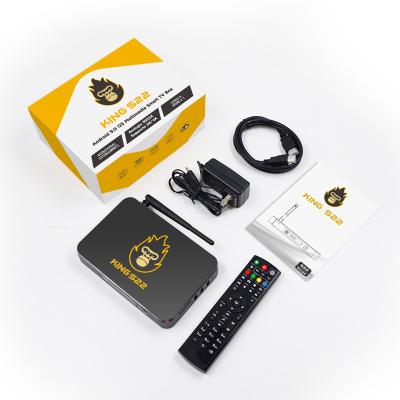 China Exclusive Model HD Set Top Box 4/32GB Zoomtak King S22 Amlogic S922X TV Box Android 9 for sale