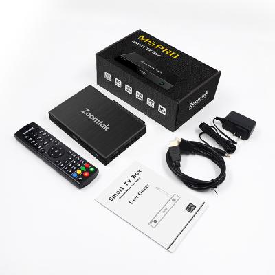 China Support OTA LED Display Housing Zoomtak M5 Pro Amlogic S905X3 8K Exclusive Aluminum Set Top Box Android 9 for sale