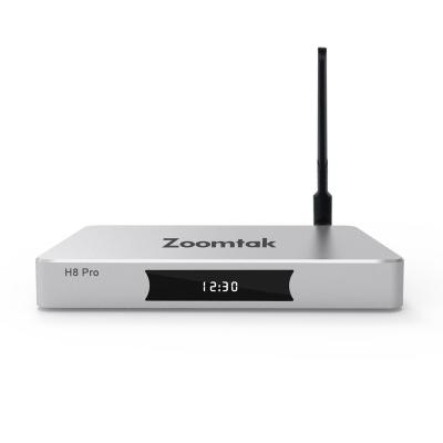 China With Antenna 5db Zoomtak H8 Quad Core 4K Pro Amlogic S905X Removable Smart TV Box Android TV Box for sale