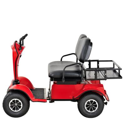 China Hot Sale Aluminum Alloy 2 Seat Handicapped 4 Wheel Mobility Scooter for sale