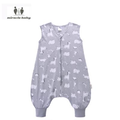 China Antibacterial Baby Sleeping Sack Cotton Sleeping Sack Newborn Baby Leg Slit Portable Covering Bag for sale