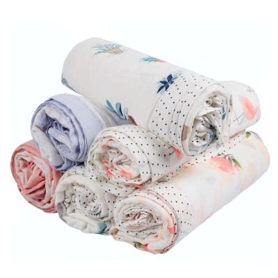 China BIG PORTABLE SALE! Baby Bamboo Muslin Wrap Blanket 120*120cm 4 Layers Baby Bamboo Wrap Blanket for sale