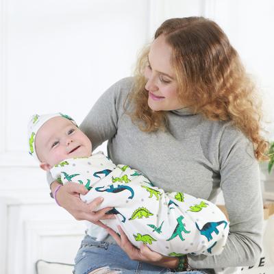 China Anti-pilling Cute Baby Blanket Knit 100% Cotton Baby Throw Blanket Bath Towel Wrap Neonatal Baby Wrap Covering for sale