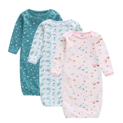 China Baby Miracle Baby Sleeping Bag Set Cotton Knot Tie Antibacterial Sleep Sack Flat Sleep Sack for sale