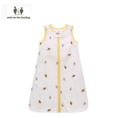 China Breathable Pattern Baby Sleeping Bag Set Sleeveless Zipper Knit Sleep Bag Baby Wrap Adorable Baby Sleep Sack for sale