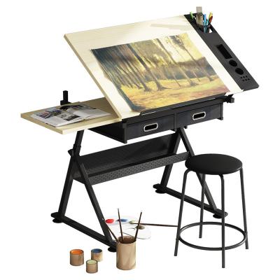 China Adjustable Height Artist Student Student Drawing Sketch Table Drafting Painting Artist for sale