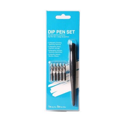 China Pop Stationery Gift Student Ink Refills Gel Pen Ink Sets Dip Pen Set Calligraphy Fountain Pen for sale