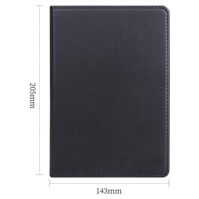 China Notebook High Quality Black Leather Stationery Notebook A5 Hardcover Book Color Budgeting Notebook for sale