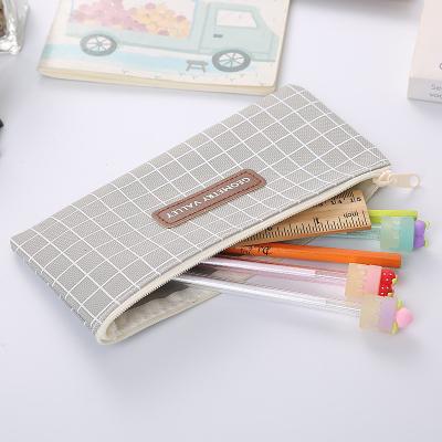 China Personalized Carry Zipper Pencil Pouch Pencil Case Fancy Storage Bag High Quality Fashionable Fabric Large for sale