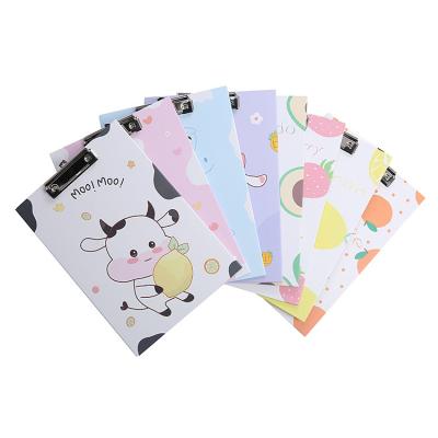 China A4 Color Print Paper Fresh Paper File Folder with 2 Metal Clip Panel Fasteners Folders Stationery School Supplies for sale