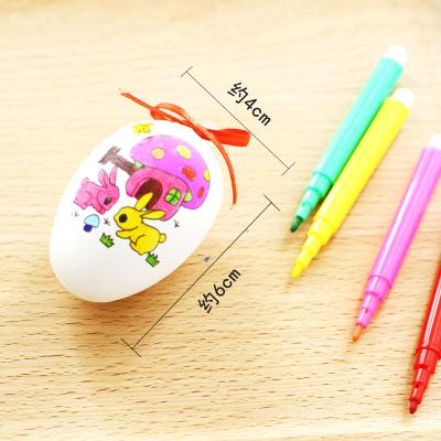 China 2022 Plastic Easter Decoration Party Supplies DIY Painting Plastic Easter Egg Pick for sale