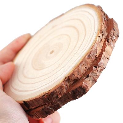 China China log pieces DIY painting children's log pieces hand-painted decorative wooden kindergarten pieces painting tree ring wood for sale