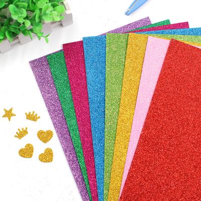 China Handmade Paper Sponge EVA Foam Paper, Kindergarten DIY Glitter Craft for sale