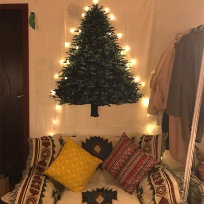 China Decorate Christmas Tree Tapestry Festival Decoration Background Wall Tapestry Home Bedroom for sale